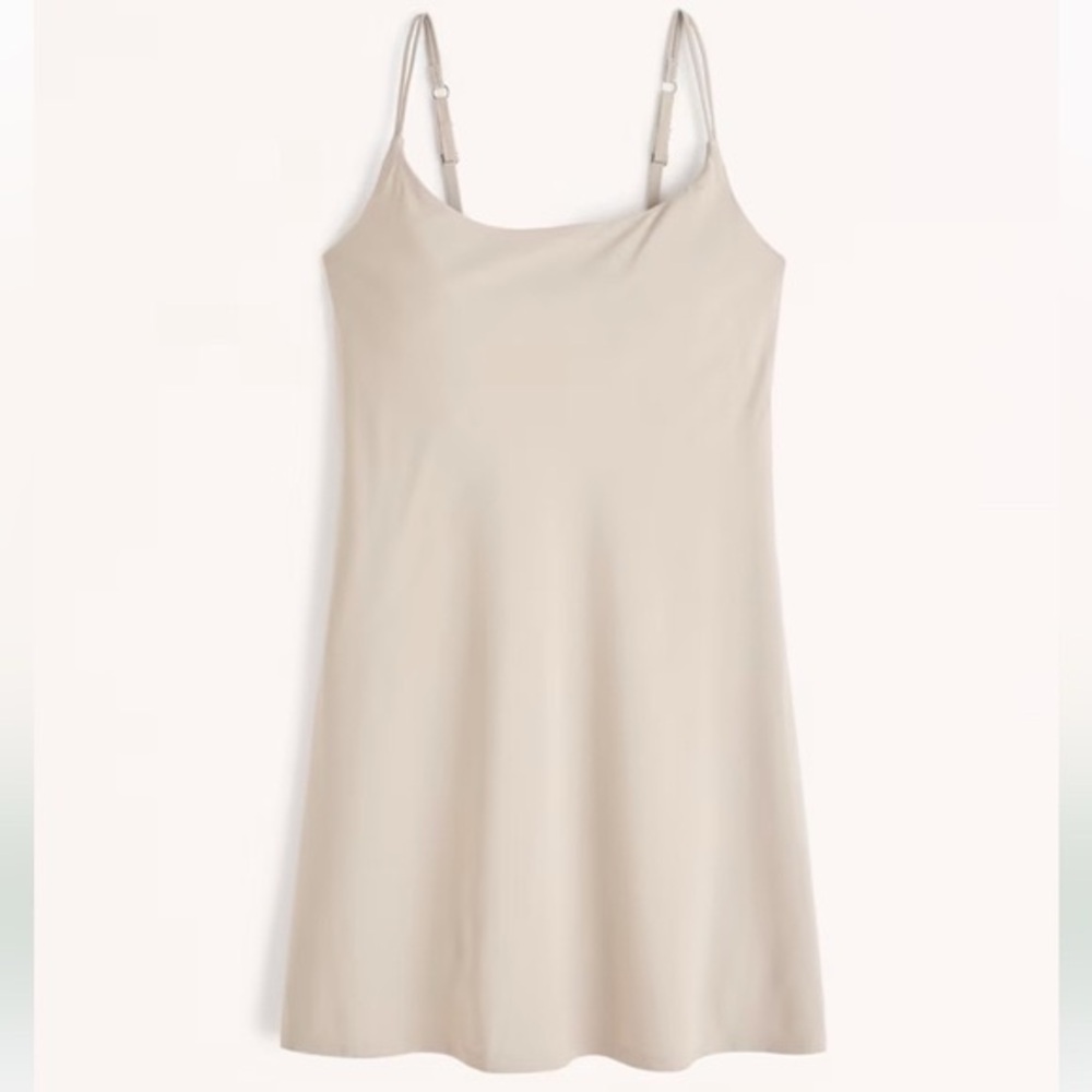 A&F Abercrombie & Fitch Traveler Mini Dress - Beige Skort Athletic Dress